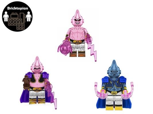 Majin Buu Kid Buu Evil Buu Bundle Miniature Building Blocks Lego Style Figures DBZ Dragonball Dragon Ball Z Super